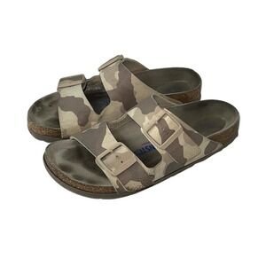 Birkenstock Arizona Soft Footbed Bork-Flor Camo Desert Soil Unisex size 38